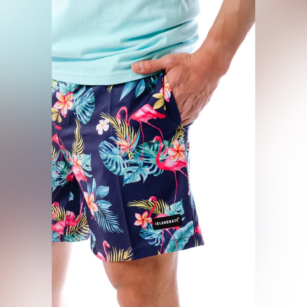 Island Haze Boraire men’s swim trunks, new with tags, size small.